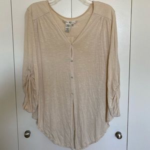 Button down sweater / top